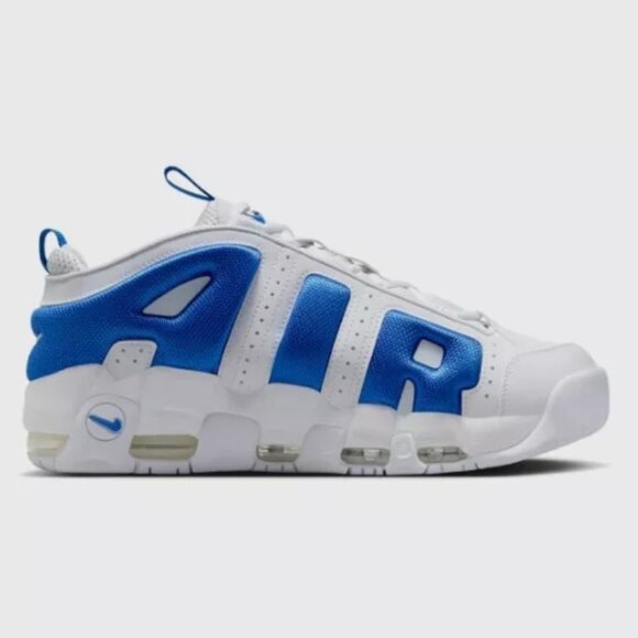 Nike Air More Uptempo Low 'White/Hyper Royal' Expeditedship - Picture 2 of 6